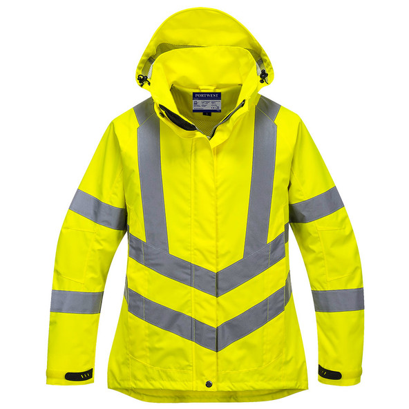 LW70 Women's Hi Vis Breathable Jacket - Yellow - (L)