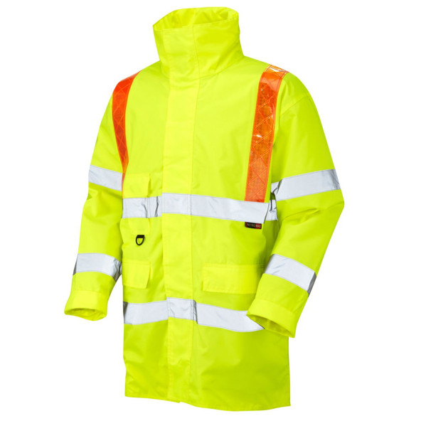 Hi Vis Jacket - Yellow c/w Red Braces