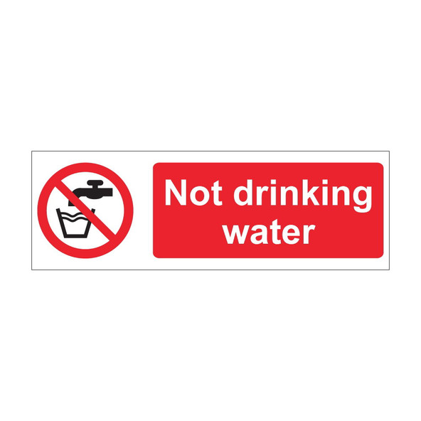 Not Drinking Water Sign