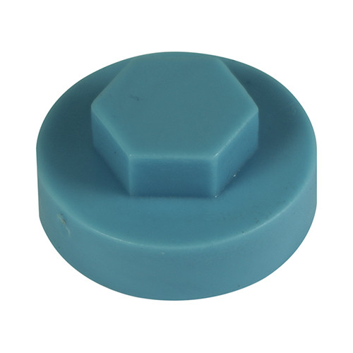 TIMCO Hex Head Cover Caps - Wedgewood Blue - 19mm - Bag of 1000