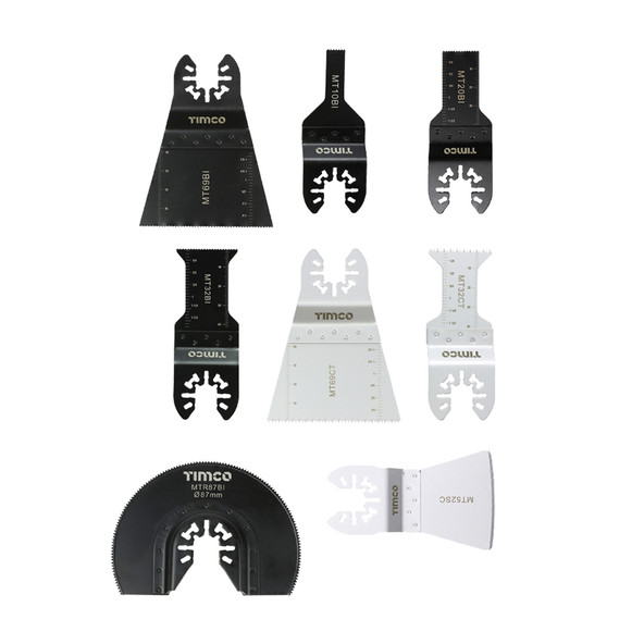 TIMCO Multi-Tool Blade Sets - 8 Piece Set - Mixedmm