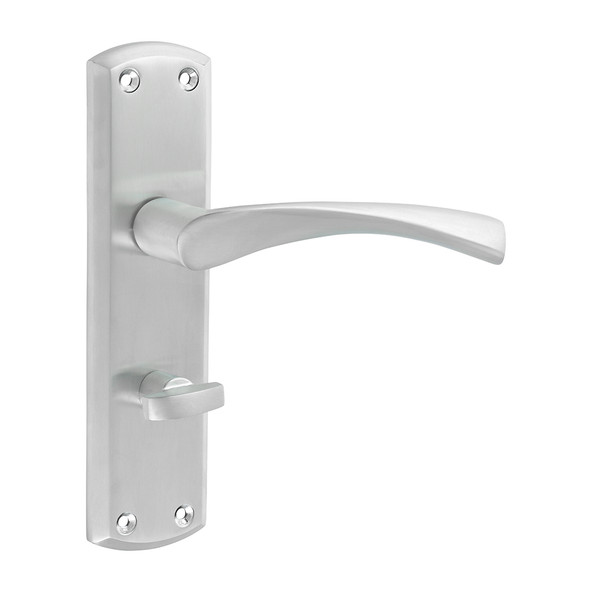 TIMCO Zeta Bathroom Handles - Satin Chrome - 175 x 45mm