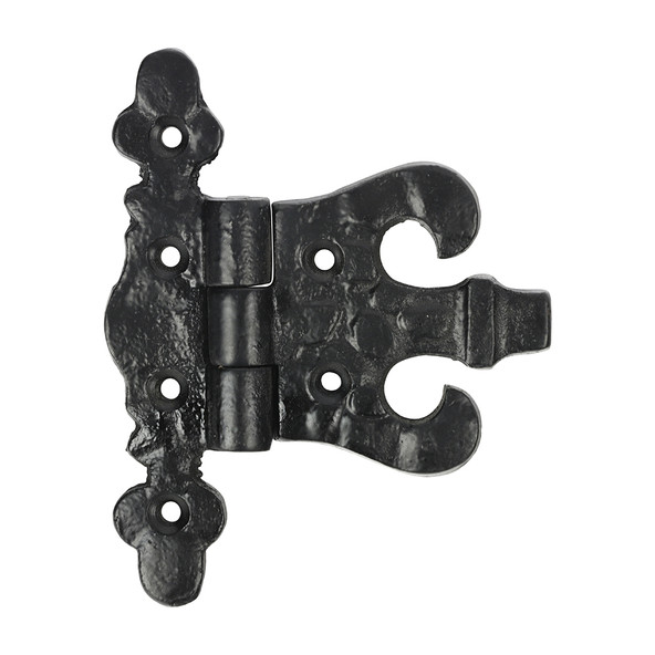 TIMCO Pair of Unequal Hinges - Antique Black - 85mm