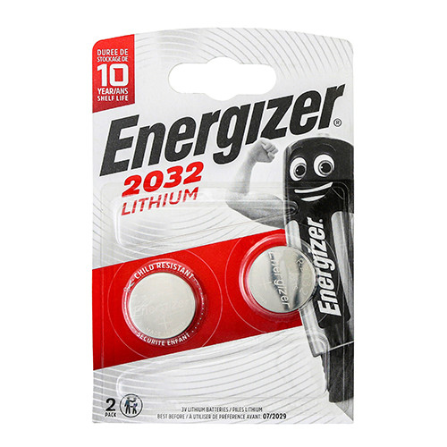 Energizer Energizer Lithium CR2032 Coin Battery - CR2032 - Pack of 2
