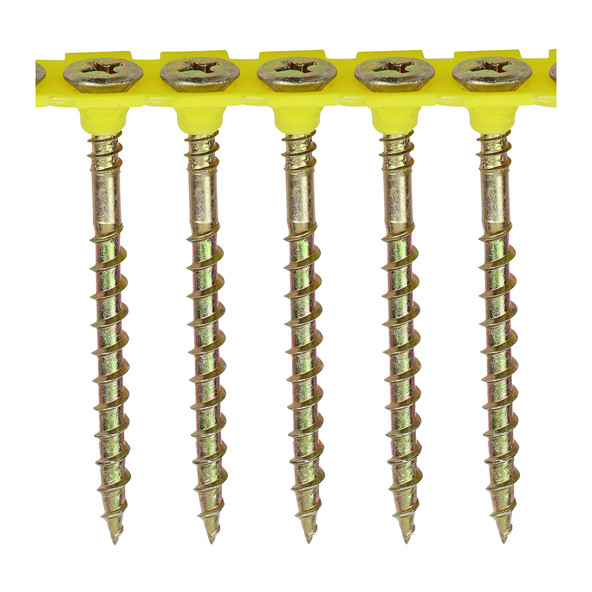 Solo Collated Chipboard & Woodscrews - PH - Double Countersunk - Yellow