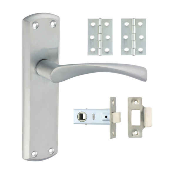 TIMCO Zeta Latch Door Pack - Satin Chrome - Mixed