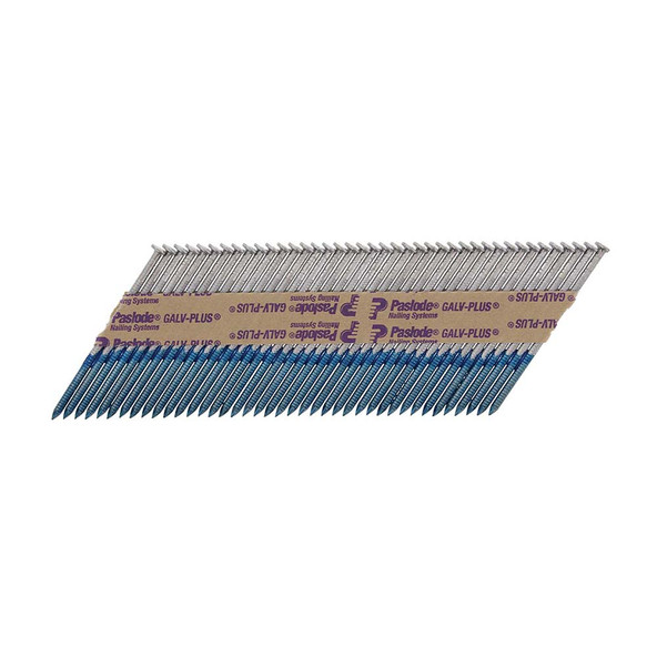 Paslode Paslode IM360Ci Nails & Fuel Cells Retail Pack - Ring Shank - Galvanised + - 141079 - 2.8 x 63/1CFC - Box of 1100