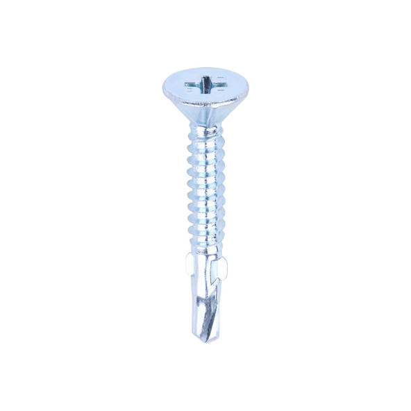 Metal Construction Timber to Light Section Screws - Countersunk - Wing-Tip - Self-Drilling - Zinc