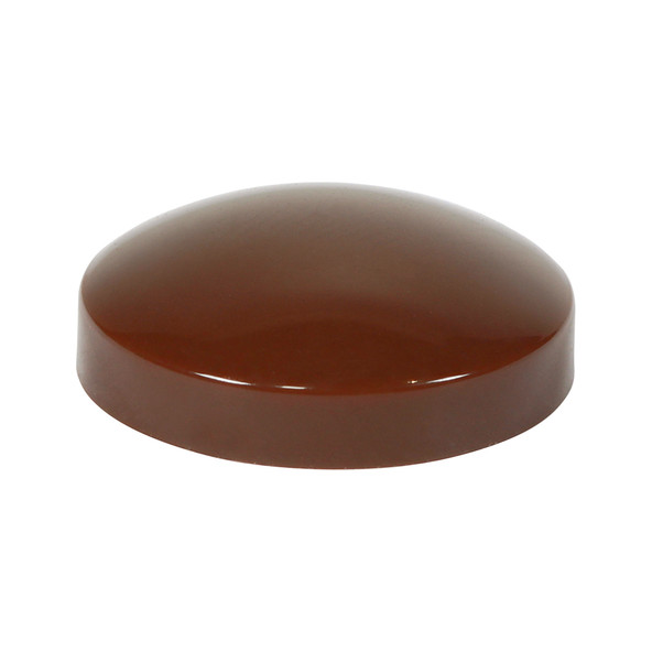 TIMCO Two Piece Screw Caps - Brown - 15mm x 15mm - Pack of 100