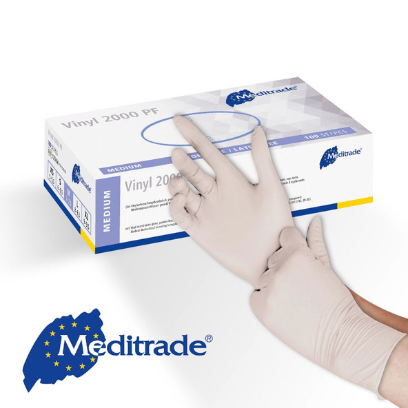 Vinyl Powder Free Disposable Gloves - Box of 100