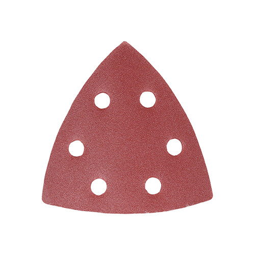 TIMCO Delta Sanding Pads - 240 Grit - Red - 95 x 95mm - Pack of 5