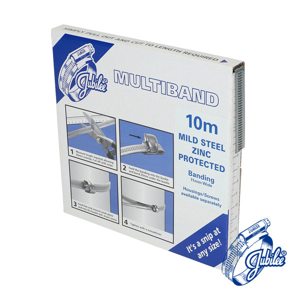 Jubilee Multiband Mild Steel Banding - MB1701 - 11mm x 10m