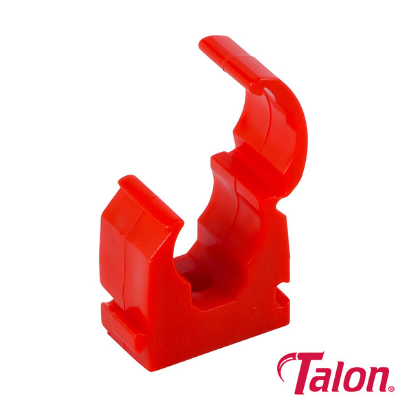 Talon Single Hinged ID Clip - Red - TS15RED - 15mm - Bag of 100