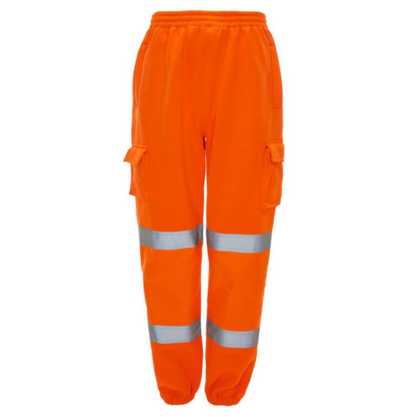 J808 Hi Vis Joggers - Orange - (S)
