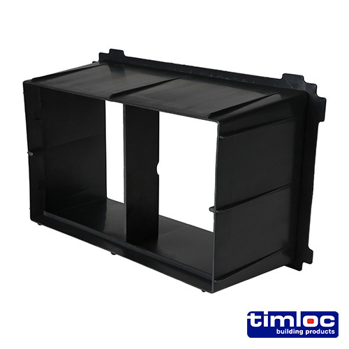 TIMLOC Through-Wall Cavity Sleeve Extension - Black - 1236 - 229 x 152mm