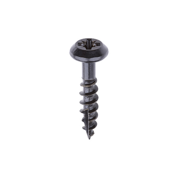 Rainwater Screws - PZ - Low Profile Pan - Exterior - Black