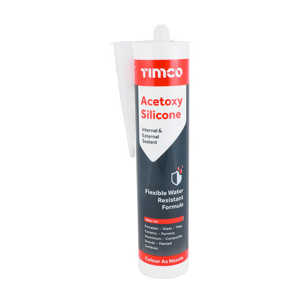 TIMCO Acetoxy Silicone - Clear - 300ml
