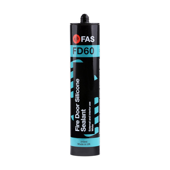 Fire & Acoustic Seals Fire Door Silicone Sealant - White - 310ml - Pack of 25