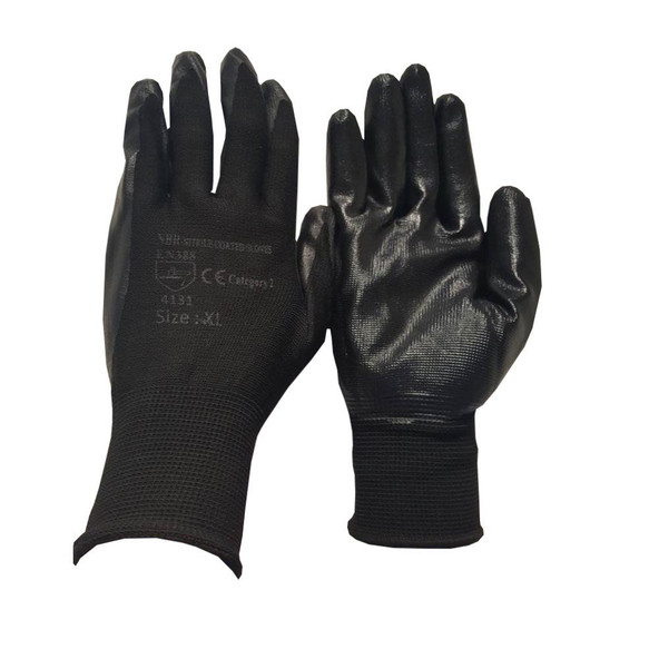 White/Grey Nitrile Palm Coated Glove White/Grey Nitrile Palm Coated Glove