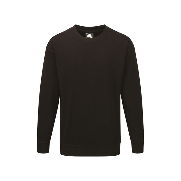 1255 Seagull 100% Cotton Sweatshirt - Black – (4XL)
