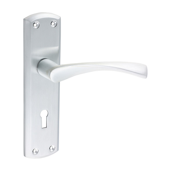 TIMCO Zeta Lock Handles - Satin Chrome - 175 x 45mm