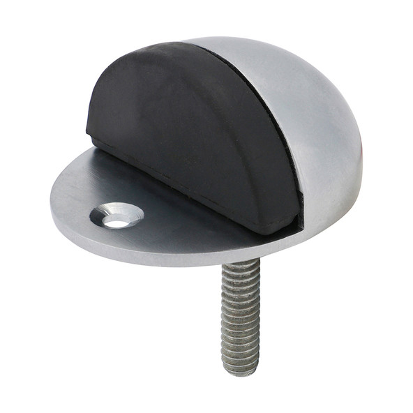 TIMCO Oval Door Stop - Satin Chrome - 47mm