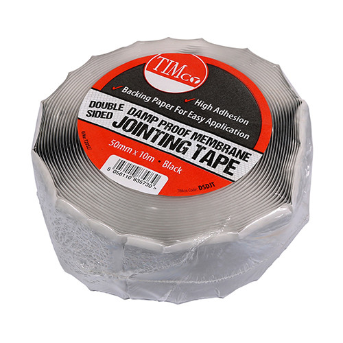 TIMCO Double Sided Damp Proof Membrane Jointing Tape - 10m x 50mm 
