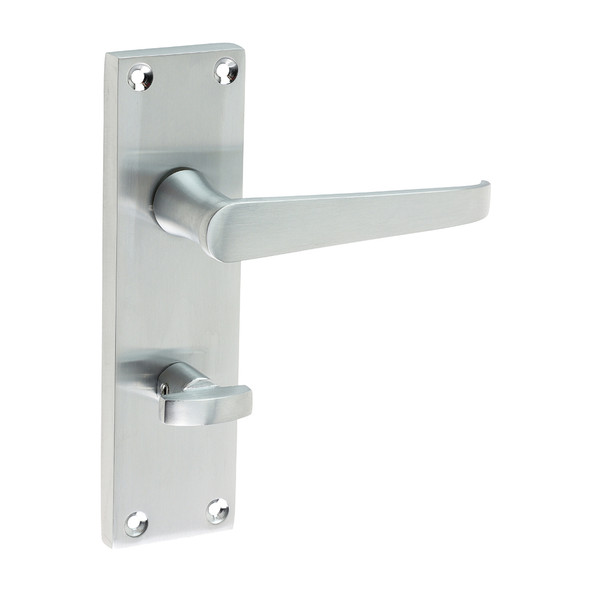 TIMCO Victorian Straight Bathroom Handles - Satin Chrome - 152 x 43mm