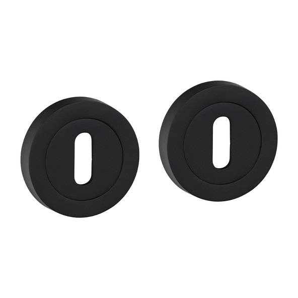 TIMCO Standard Profile Escutcheon - Matt Black - 51mm