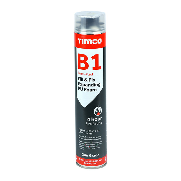 TIMCO B1 Fill & Fix Expanding PU Foam - Gun Grade - 750ml