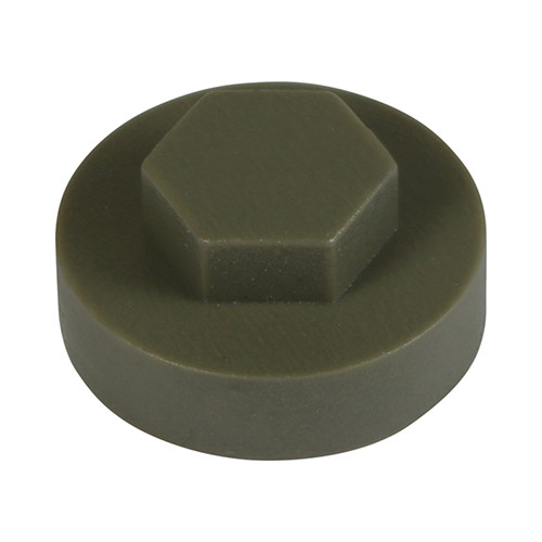 TIMCO Hex Head Cover Caps - Quartz - 16mm - Bag of 1000