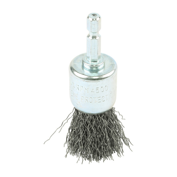 TIMCO Drill End Brush - Crimped Steel Wire - 25mm