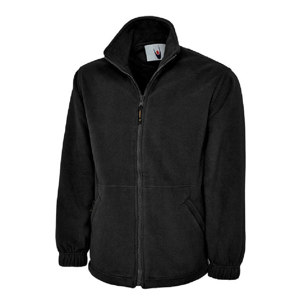 UC604 Full Classic Zip Micro Fleece Jacket Black (L)