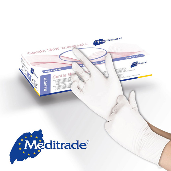 Latex Powder Free Disposable Gloves - Box of 100