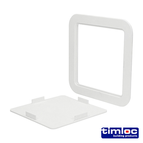 TIMLOC Access Panel - Plastic - Clip Fit - White - AP200 - 205 x 205mm