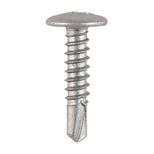 TIMCO Metal Construction Sheet & Framing Screws - PH - Low Profile Wafer - Exterior - Silver Organic - 4.8mm x 22mm - Box of 200