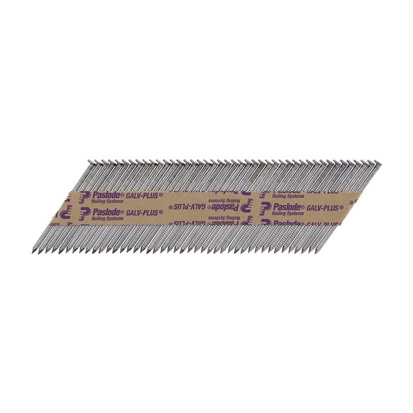 Paslode Paslode IM350+ Nails & Fuel Cells Retail Pack - Ring Shank - Galvanised + - 141259 - 2.8 x 63/1CFC - Box of 1100
