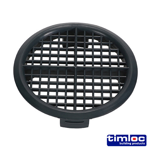TIMLOC Timloc Push-in Soffit Vent - Grey - 1139 - 70mm - Bag of 10