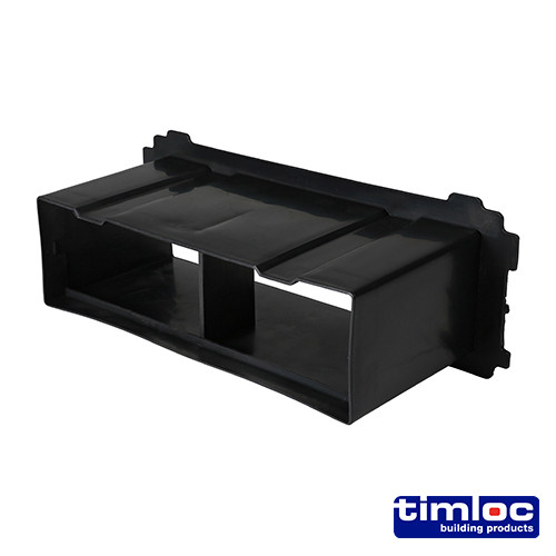 TIMLOC Through-Wall Cavity Sleeve Extension - Black - 1237 - 229 x 76mm