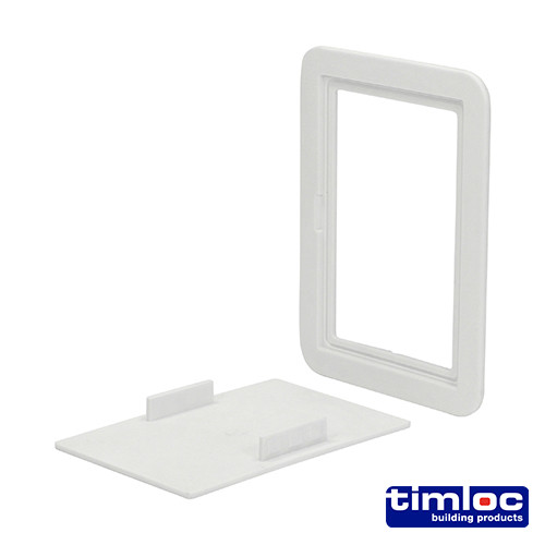 TIMLOC Access Panel - Plastic - Clip Fit - White - AP110 - 115 x 165mm