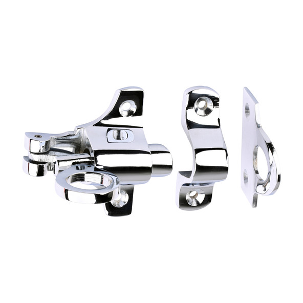 TIMCO Fanlight Catch - Polished Chrome - 50 x 60mm