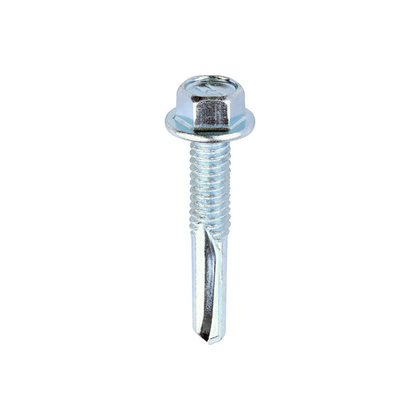 Metal Construction Heavy Section Screws - Hex - Self-Drilling - Zinc