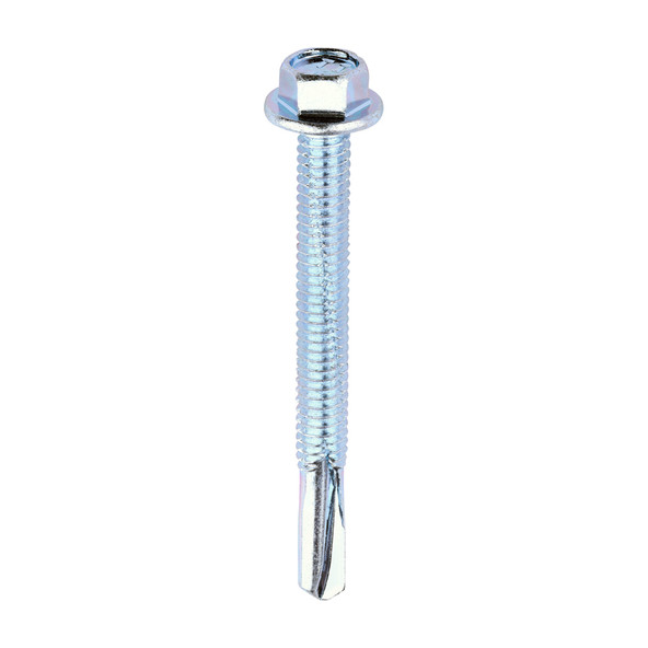 Metal Construction Heavy Section Screws - Hex - Self-Drilling - Zinc