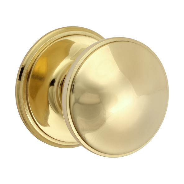 TIMCO Centre Door Knob - Polished Brass - 66mm