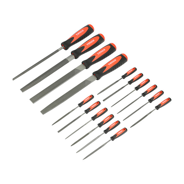TIMCO File & Needle File Set - 16pcs
