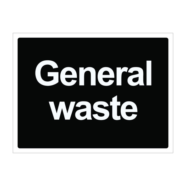 General waste Sign