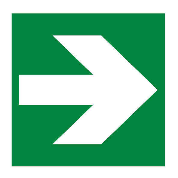 Straight arrow 1mm Rigid Plastic Sign