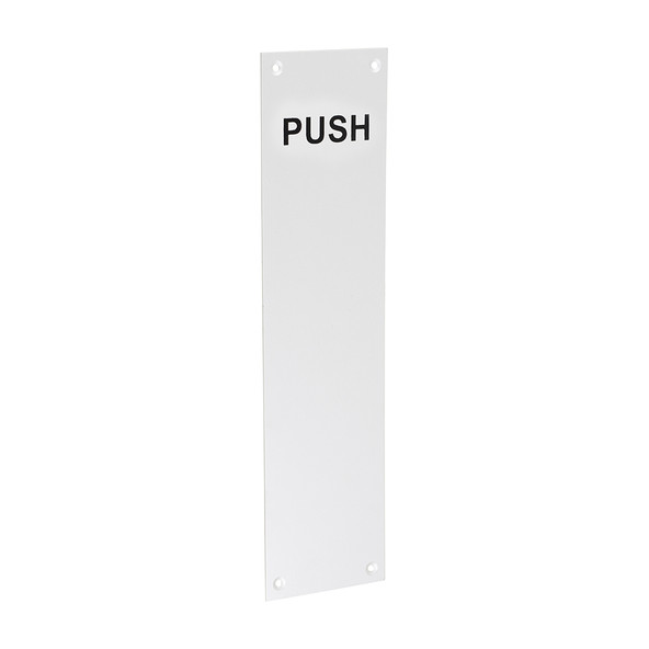 TIMCO Finger Plate PUSH - Satin Anodised Aluminium - 305 x 76mm