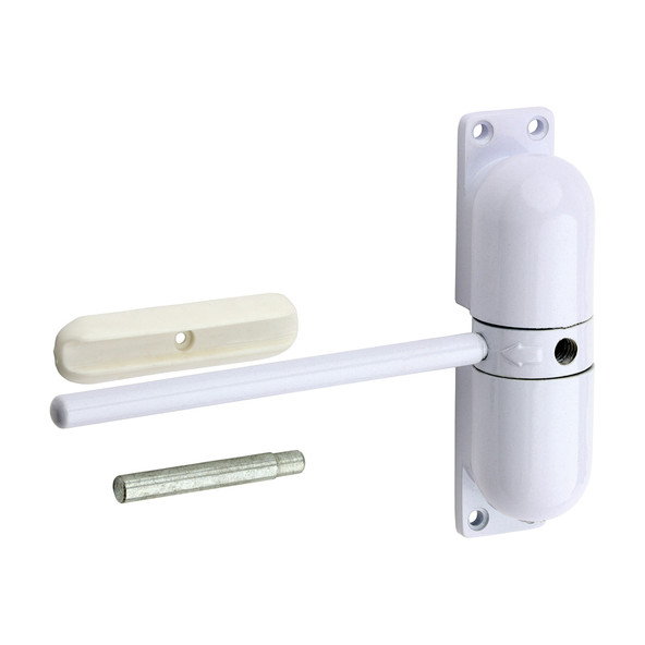 TIMCO Spring Door Closer - Epoxy White - White