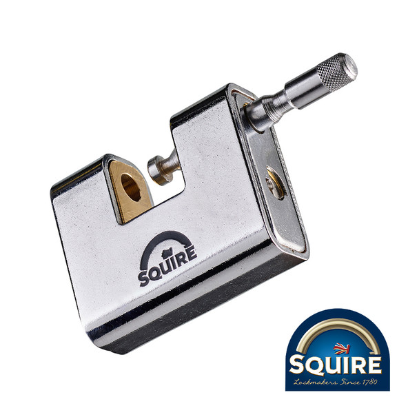 Squire Armoured Brass Block Lock - ASWL2 - 80mm